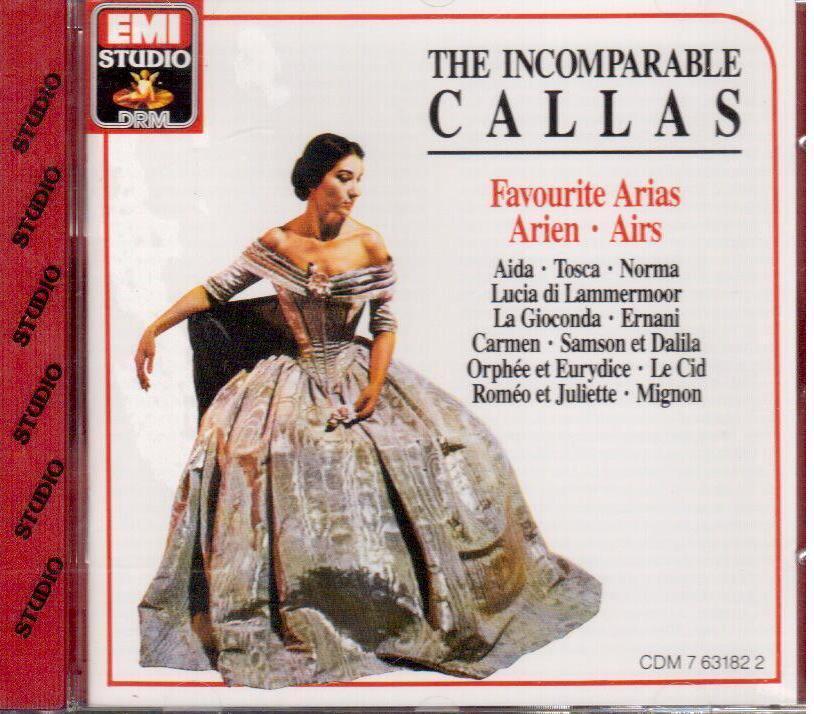Maria Callas: The Incomparable Callas, Favourite Arias - CD Emi