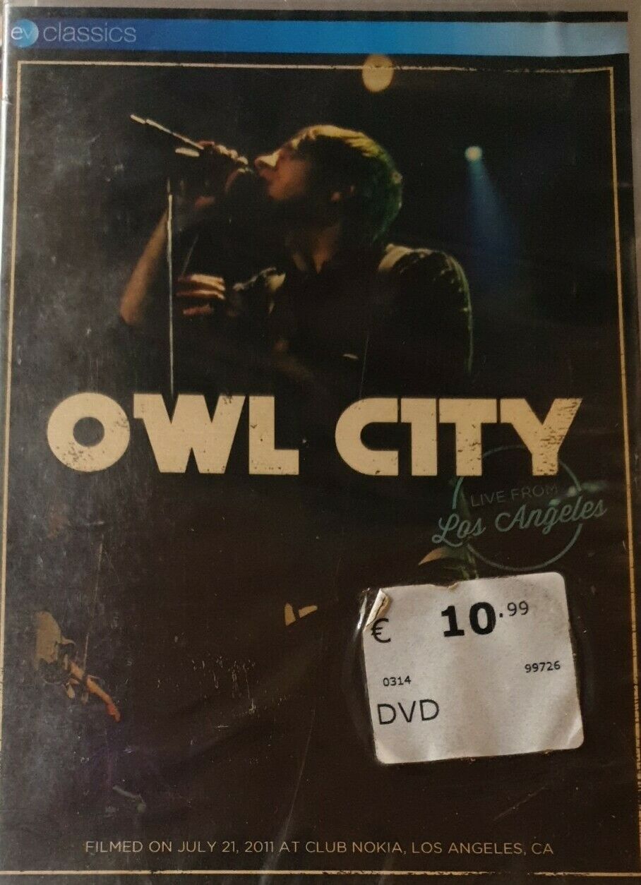 OWL CITY Live from Los Angeles DVD NEW .cp