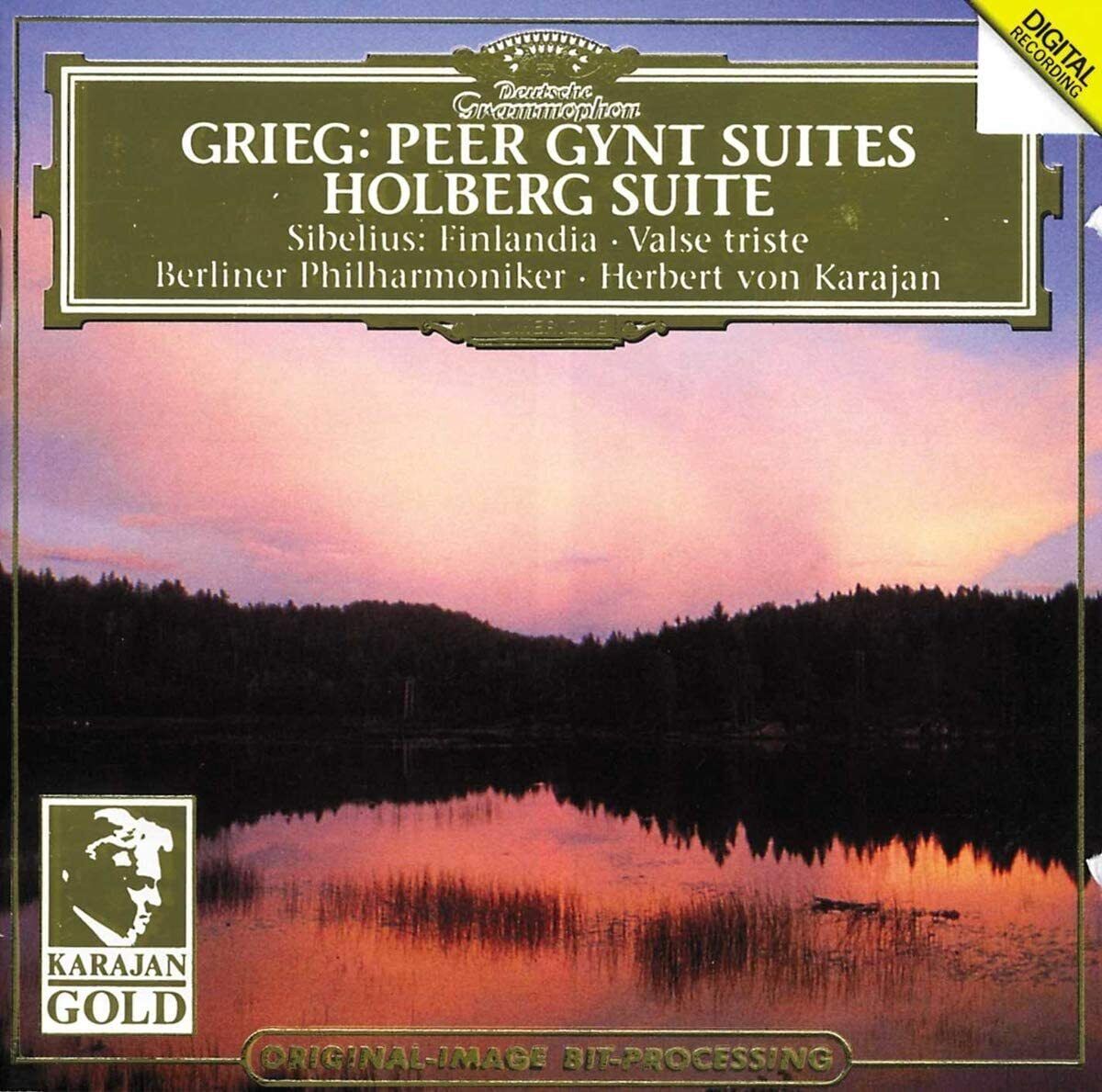 GRIEG: PEER GYNT, HOLBERG SUITE / HERBERT VON KARAJAN - CD