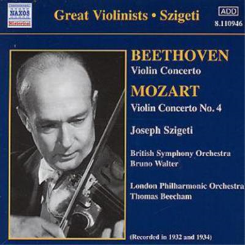 Ludwig van Beet Great Violinists - Szigeti (Violin Concerto / Violin Concer (CD)