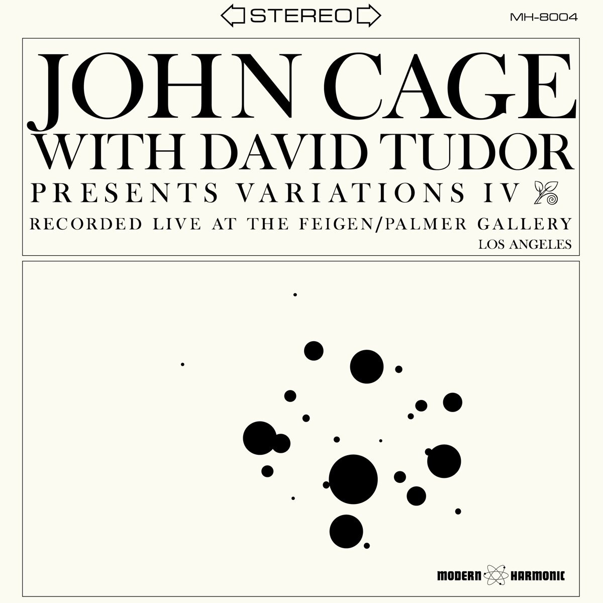 John Cage With David Tudor Variations IV (Vinyl LP)