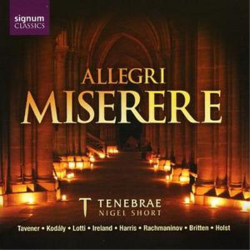 Various Composers Allegri - Miserere (Tenebrae, Short) (CD) Album
