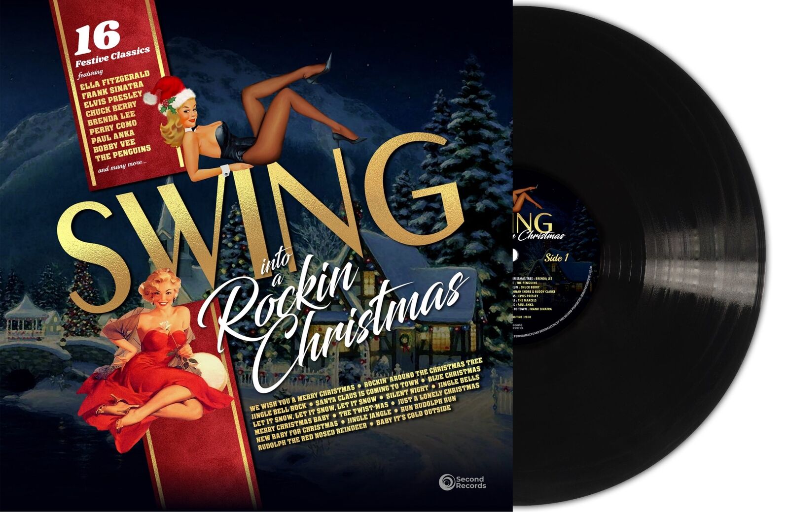 Swing Into A Rockin Christmas (Black Vinyl)