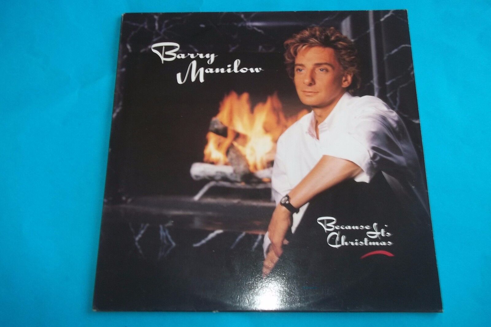 BARRY MANILOW " BECAUSE IT'S CHRISTMAS " LP 1990 ARISTA RECORDS NUOVO