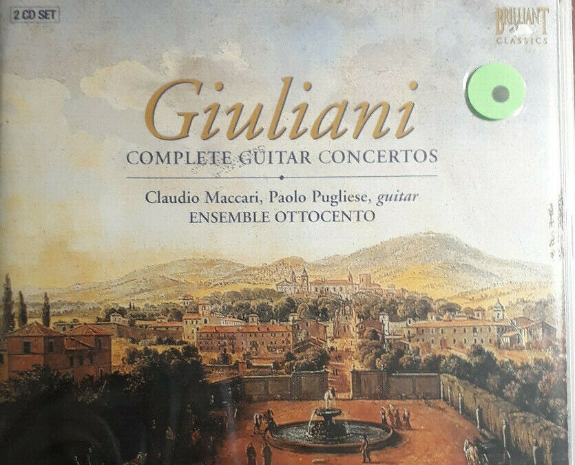GIULINI MACCARI PUGLIESE- COMPLETE GUITAR CONCERTOS *2CD BRAND NEW SEALED NUOVO