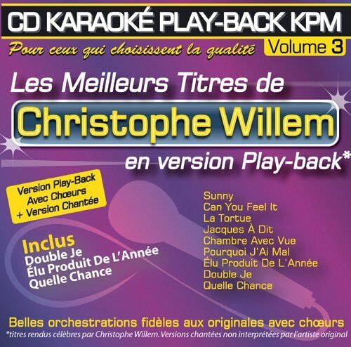 Christophe Willem PLAY-BACK KPM VOL.03 "Christophe Willem" (CD)