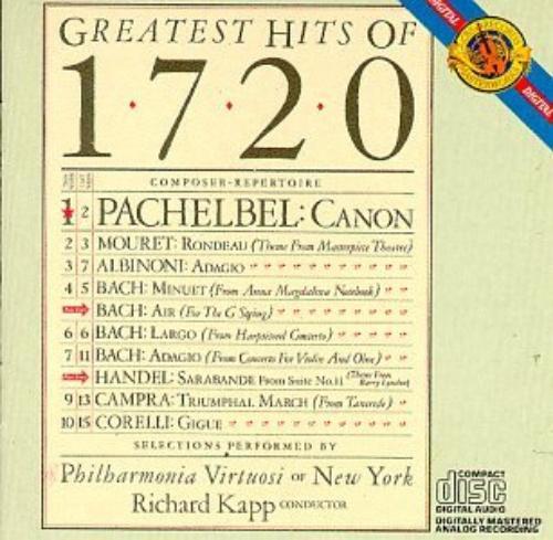 PRAETORIUS,MICHAEL Greatest Hits of 1720 / Kapp, Philharmonia Virtuosi (CD)