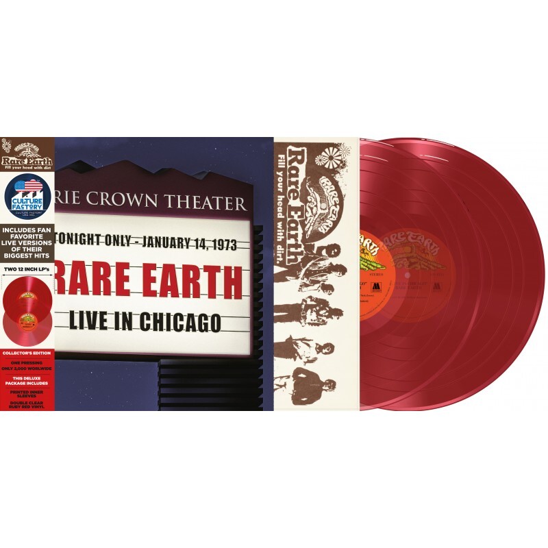 Rare Earth �  live in chicago vinile 2 lp colorato culture factory