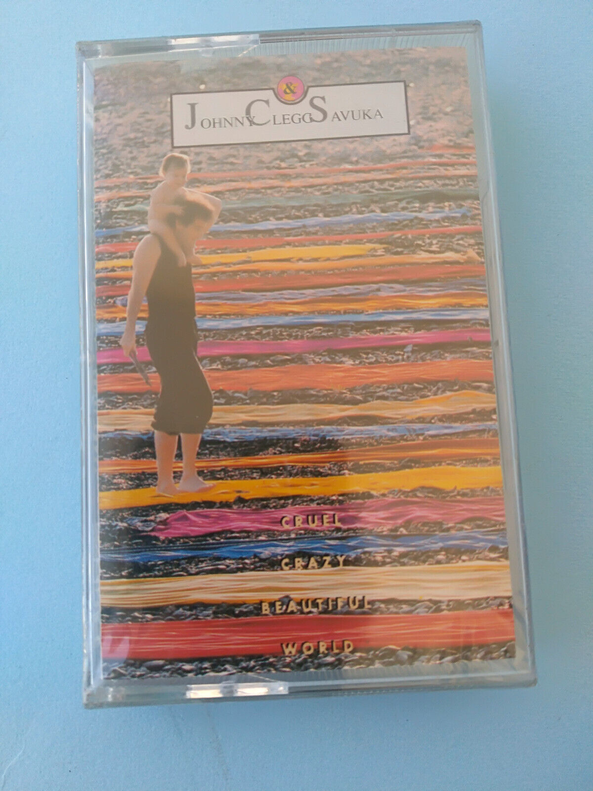 JOHNNY CLEGG & SAVUKA "CRUEL CRAZY BEAUTIFUL WORLD" MC K7 EMI SEALED