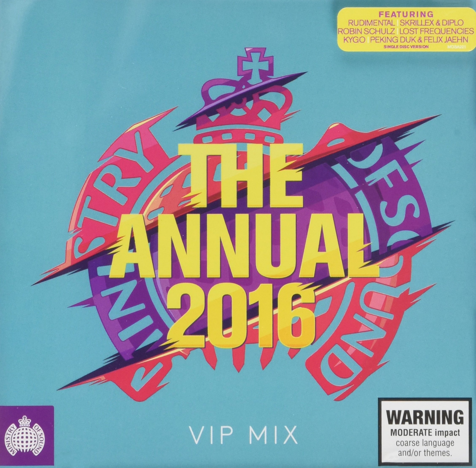 Various Artists `Annual 2016 Vip Mix-Sigala,Joe Stone Feat.Montell Jord CD NUOVO