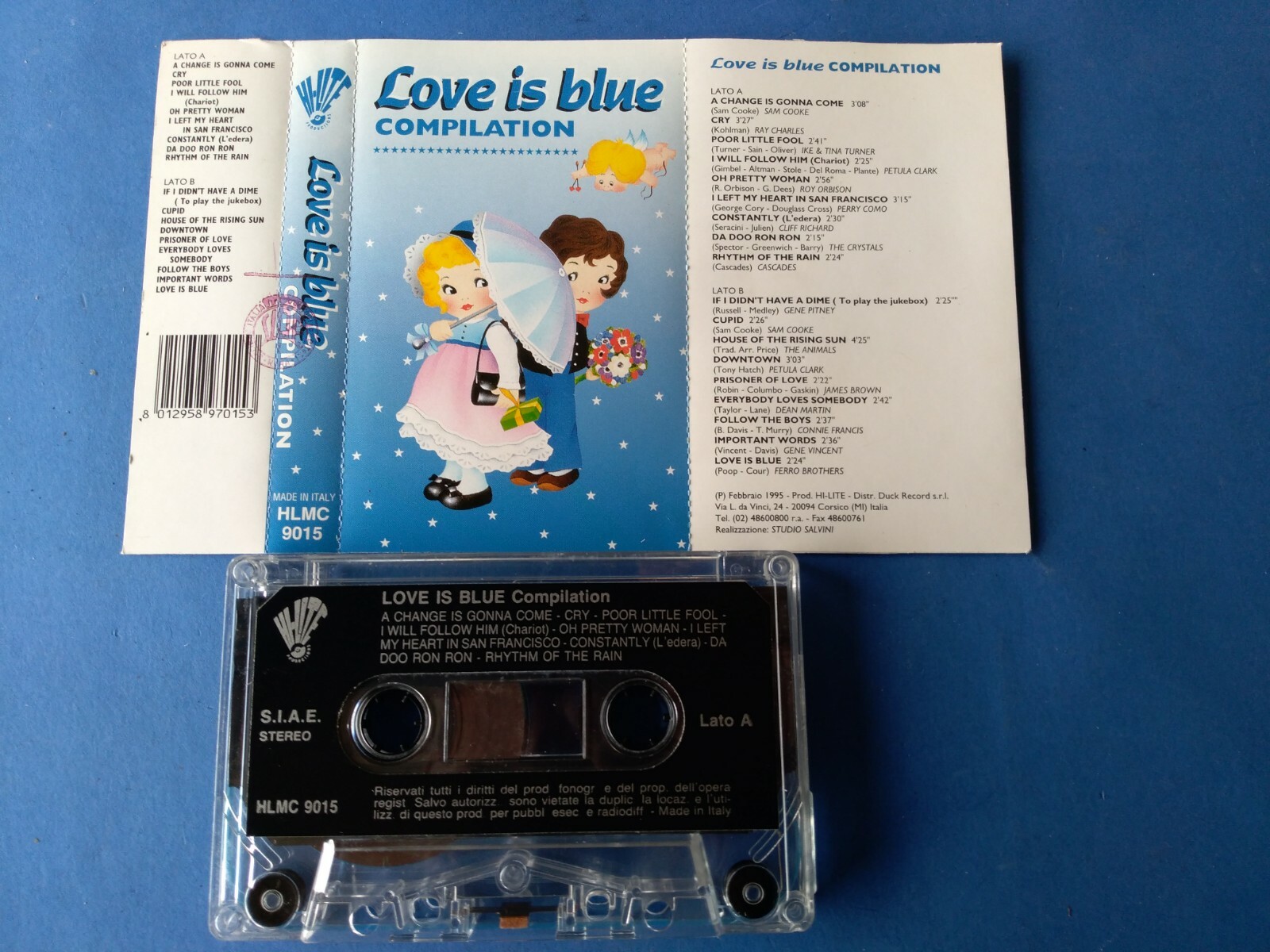 LOVE IS BLUE COMPILATION SAM COOKE RAY ORBISON MC K7 1995 HI-LIE NON SIGILLATA