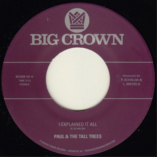 Paul & the Tall Trees/Mattison I Explained It All/Watch Out (Vinyl LP) 7" Single