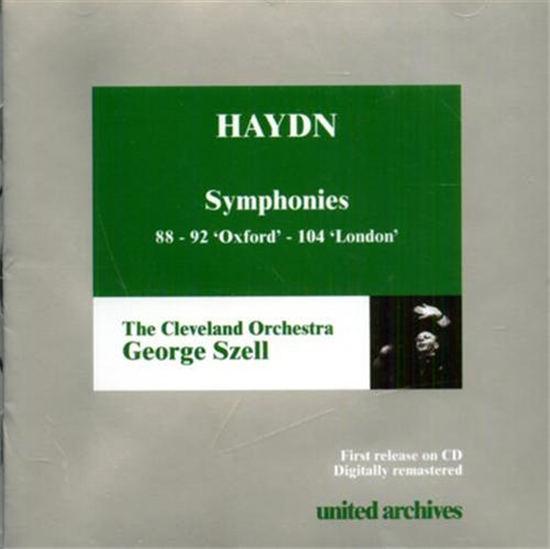 Haydn,Joseph (1732 - - Symphonies. 88 - 92 "Oxford" -  104 "London". The Clevela