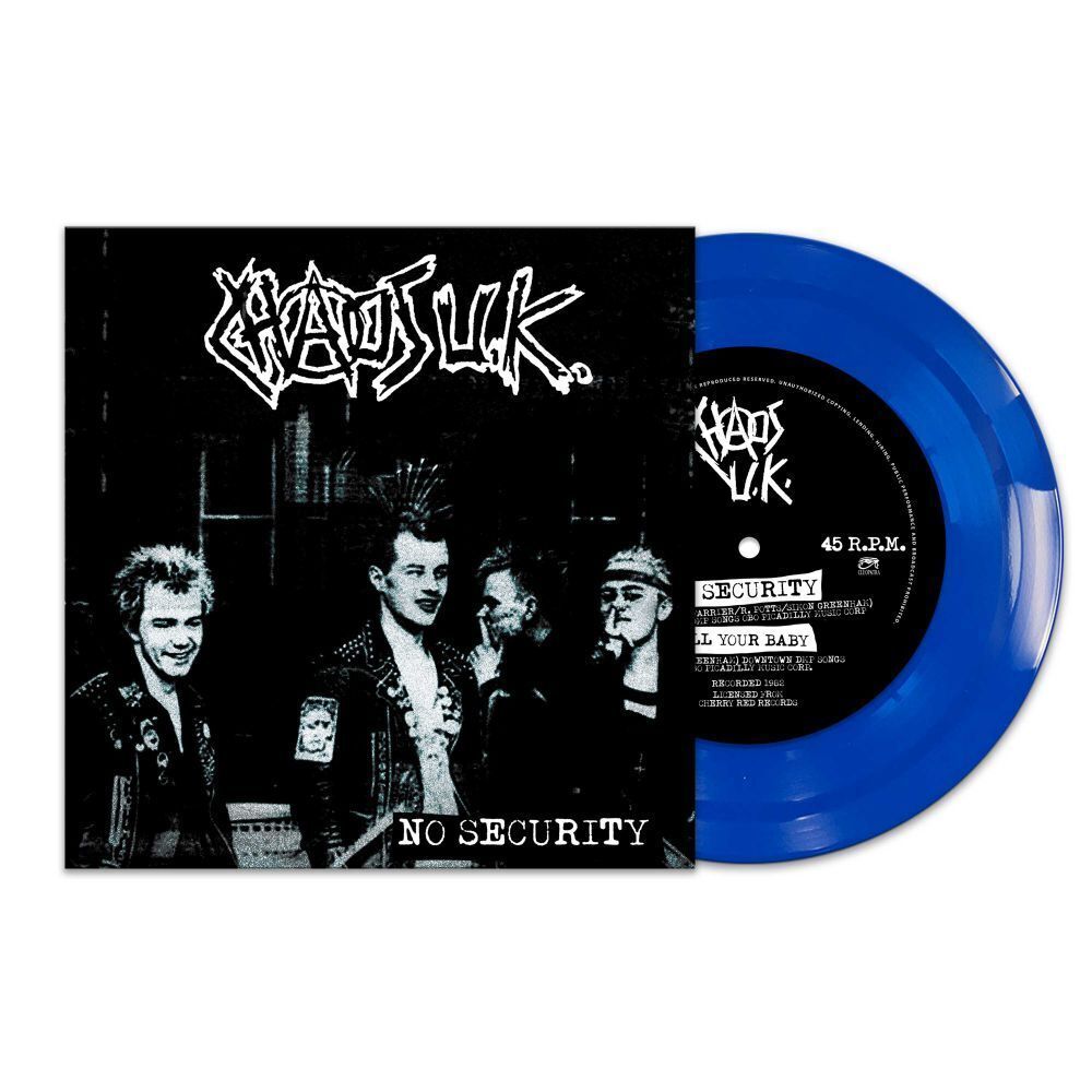 Chaos UK No Security (Vinyl LP) 7" Single Coloured Vinyl