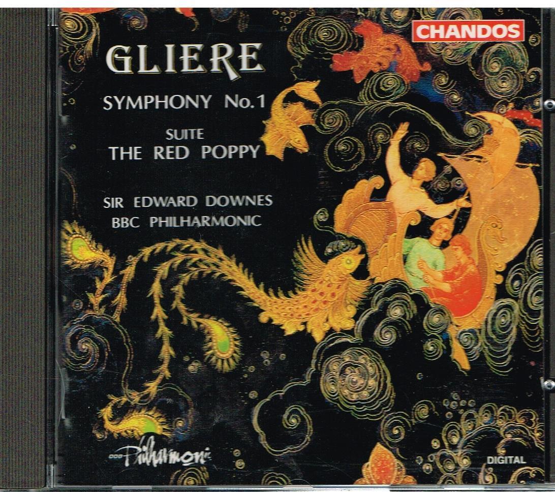 Gliere: Sinfonia No 1, Suite The Red Poppy / Edward Downes, Bbc Philharmonic CD