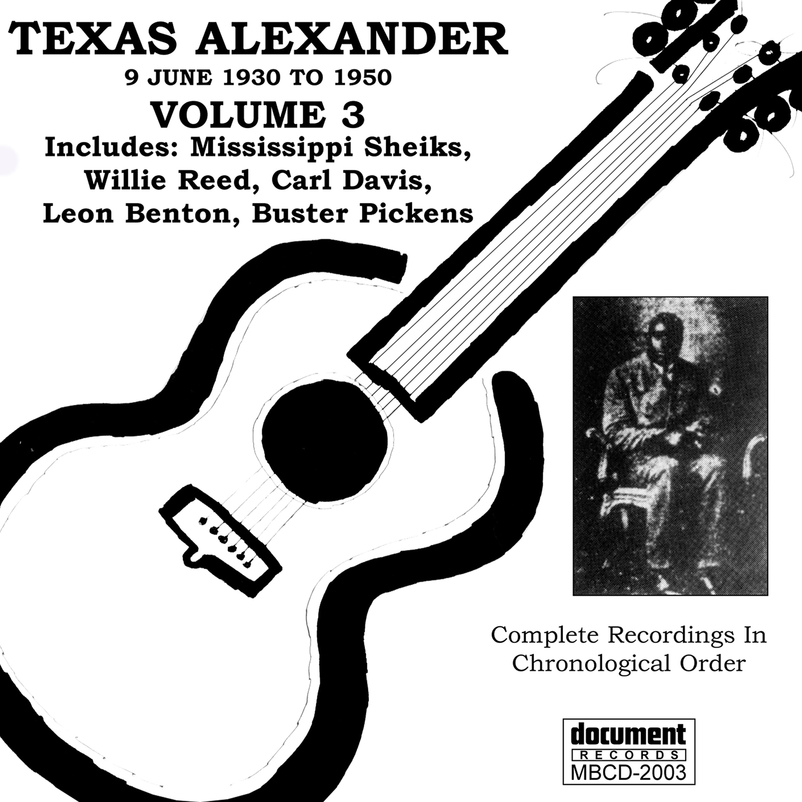 Alger "Texas" Alexander Complete Recorded Works 1927-1950 Vol. 3 1930-1950 (CD)
