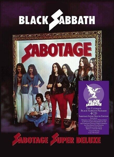 BLACK SABBATH - SABOTAGE - SUPER DELUXE LIMITED EDITION BOX SET 4 CDs SEALED