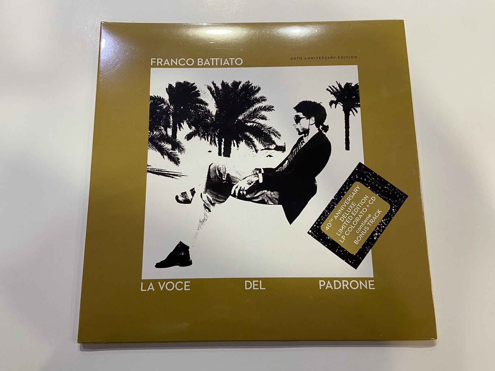 LP FRANCO BATTIATO LA VOCE DEL PADRONE 40 ANNIVERSARIO COLORATO+CD  BONUS TRACK
