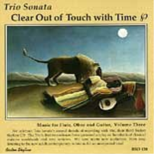 Trio Sonata Clear Out of Touch With Time (CD) Album