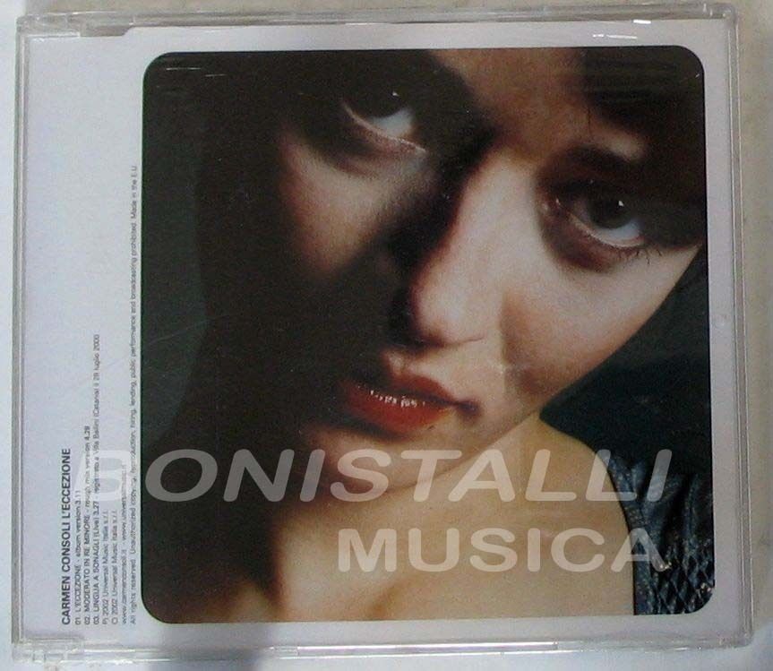 CARMEN CONSOLI - L'ECCEZIONE - CD Singolo  Sigillato
