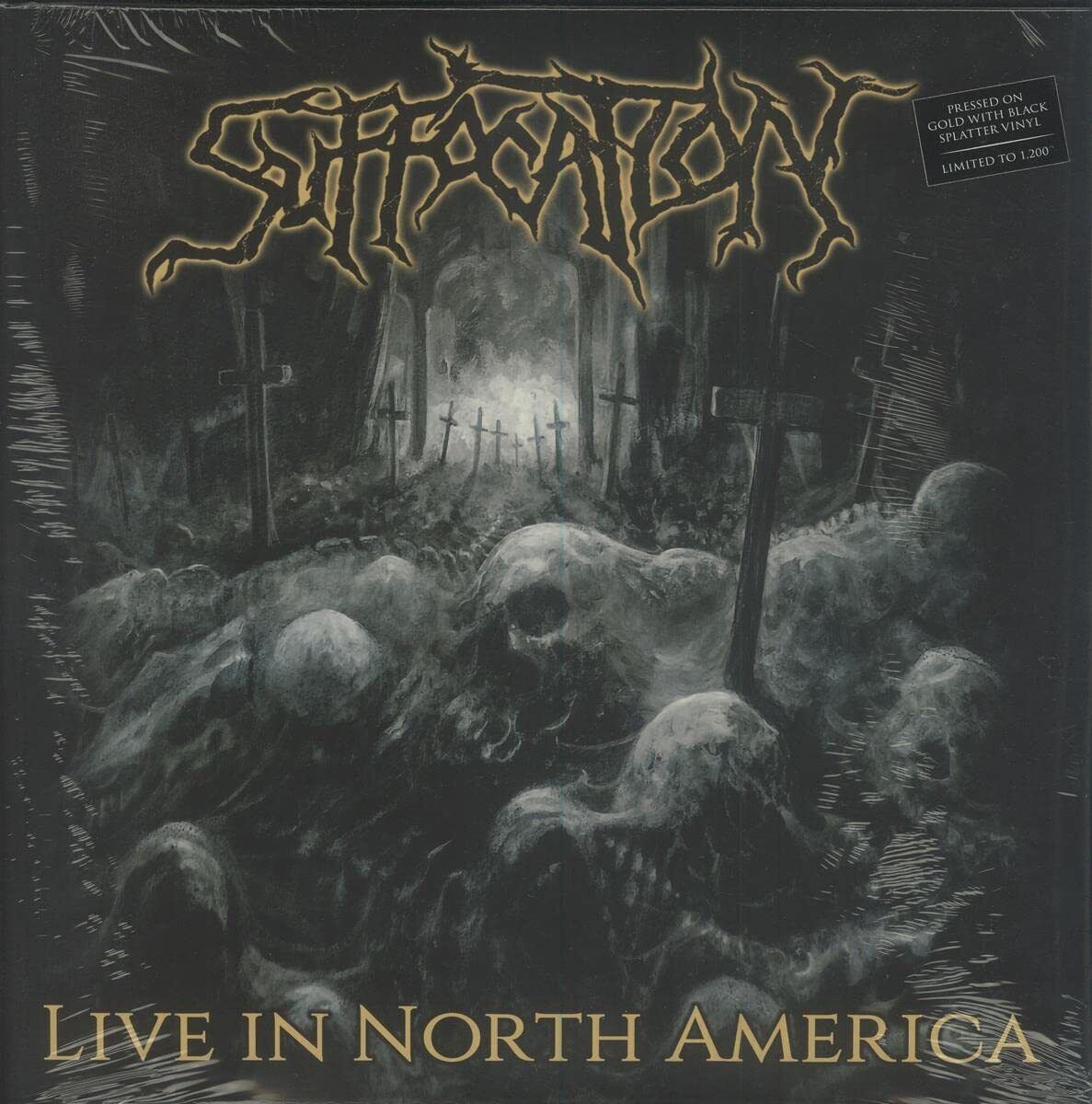 Suffocation Live In North America Gold & Black Splatter I (Vinyl LP)