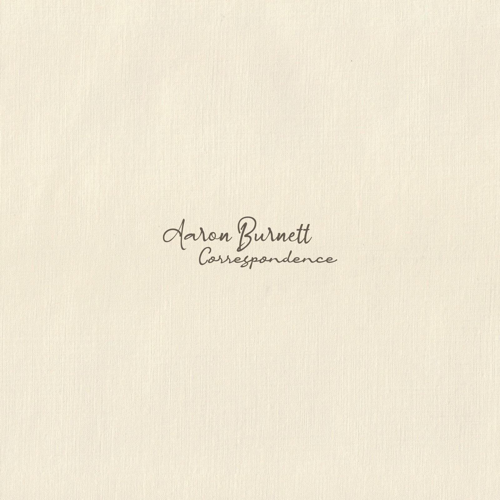 Aaron Burnett Correspondence (CD)