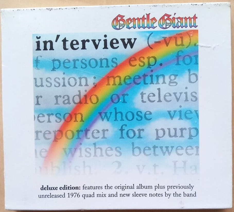 2CD Gentle Giant In'terview Chrysalis 2012 Nuovo Sigillato Raro