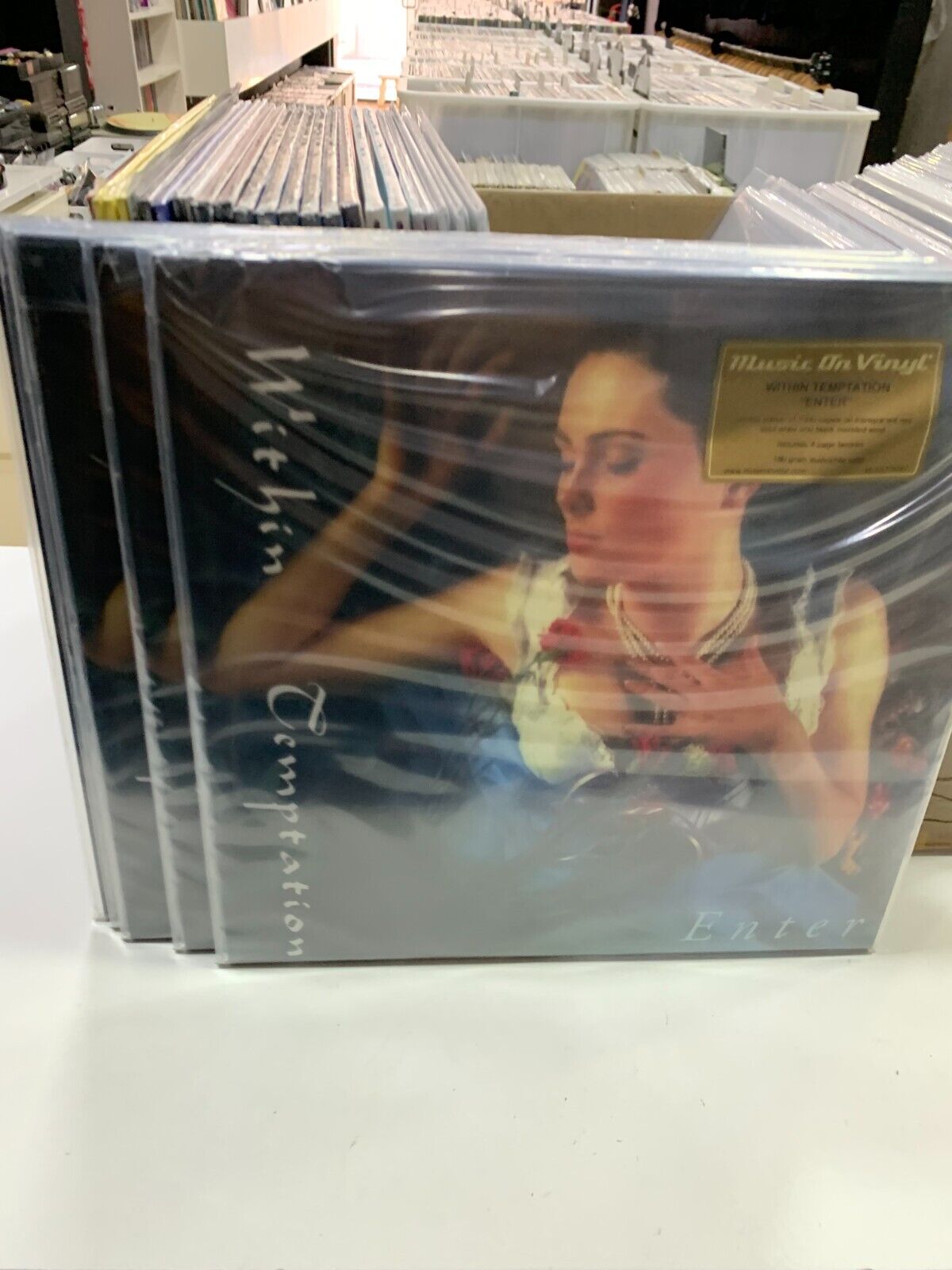 Within Temptation LP Enter Limited Edition Transparent Red Solid White And Black