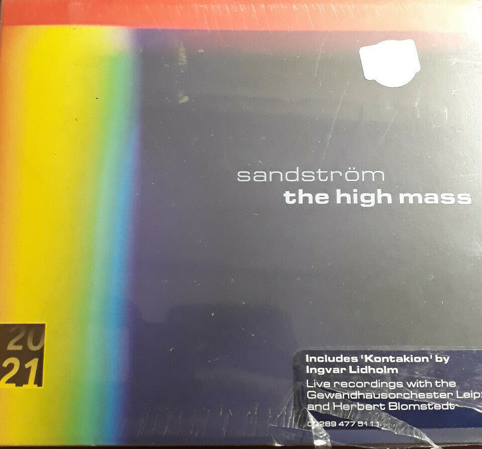 SANDSTROM BLOMSTEDT OLSSON- THE HIGH MASS *2CD BRAND NEW SEALED SIGILLATO