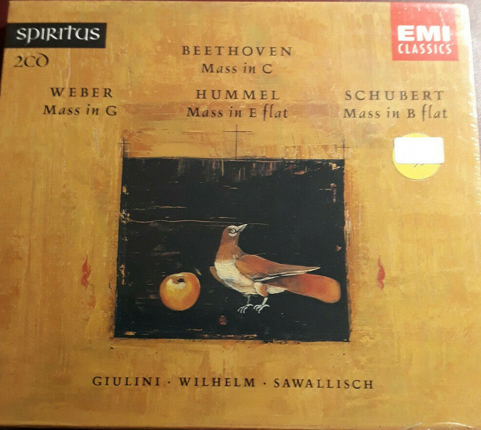 GIULINI WILHELM BEETHOVEN WEBER HUMMEL SCHUBERT- MASS *2CD NEW SEALED SIGILLATO