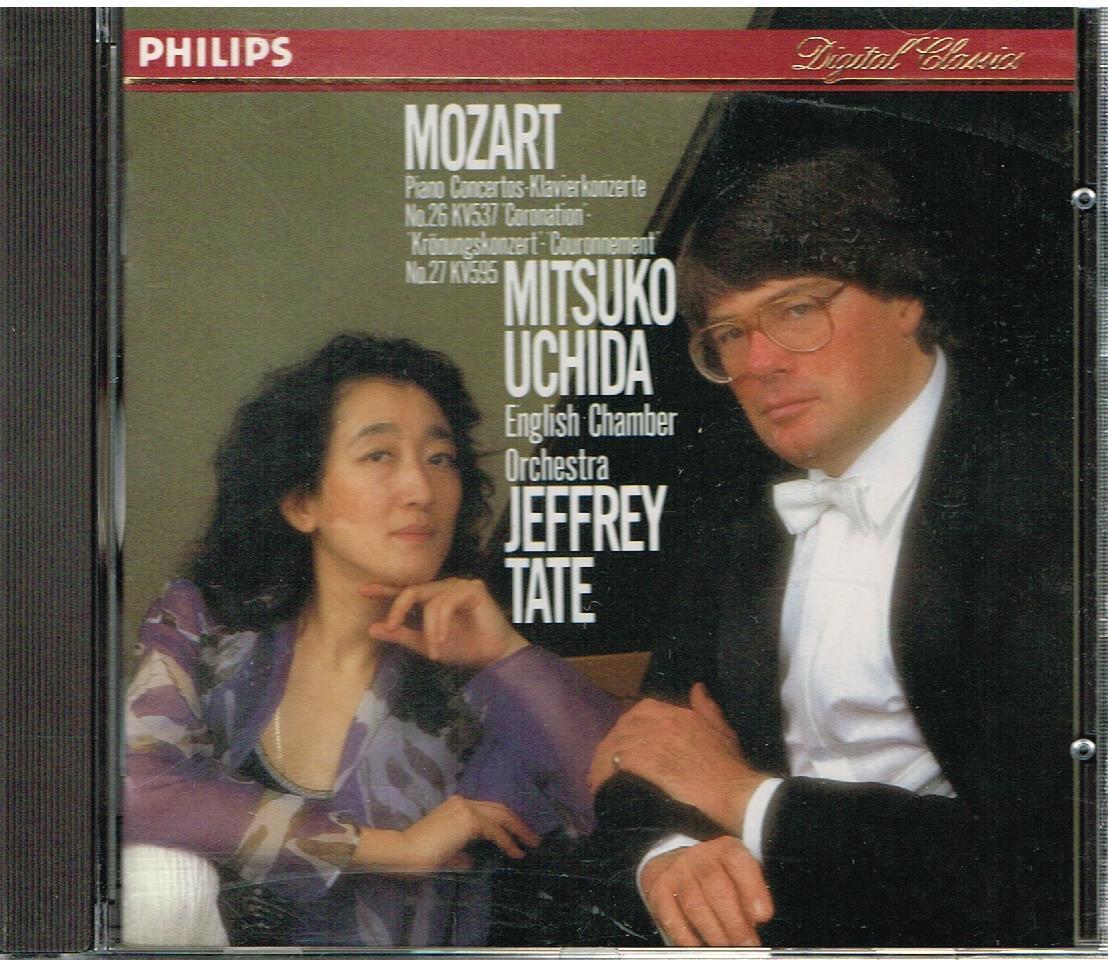 Mozart: Concerti N. 26 & 27 / Mitsuko Uchida, Jeffrey Tate, English Chamber - CD