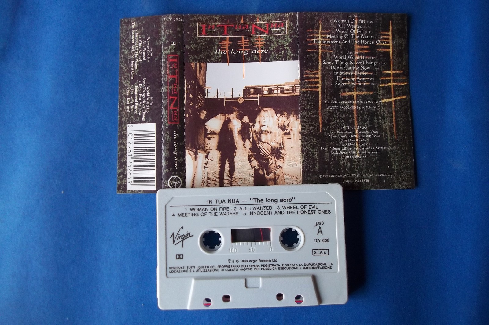 IN TUA NUA "THE LONG ACRE" MC K7 TAPE 1988 VIRGIN RECORDS NUOVA