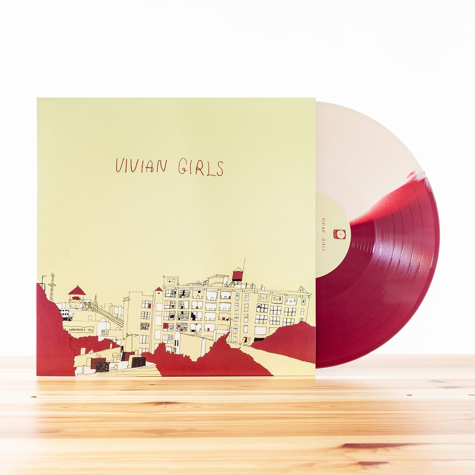 Vivian Girls Vivian Girls Half Cream/Half Maroon (Vinyl LP)
