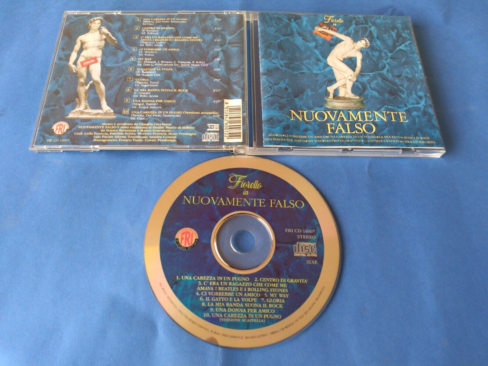 FIORELLO "NUOVAMENTE FALSO" CD FRI 16007 ITALIA NUOVO NON SIGILLATO