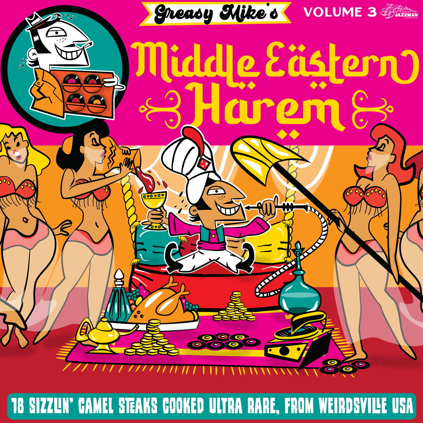 Various Artists Greasy Mike's Middle Eastern Harem (Vinyl LP) 12" Album