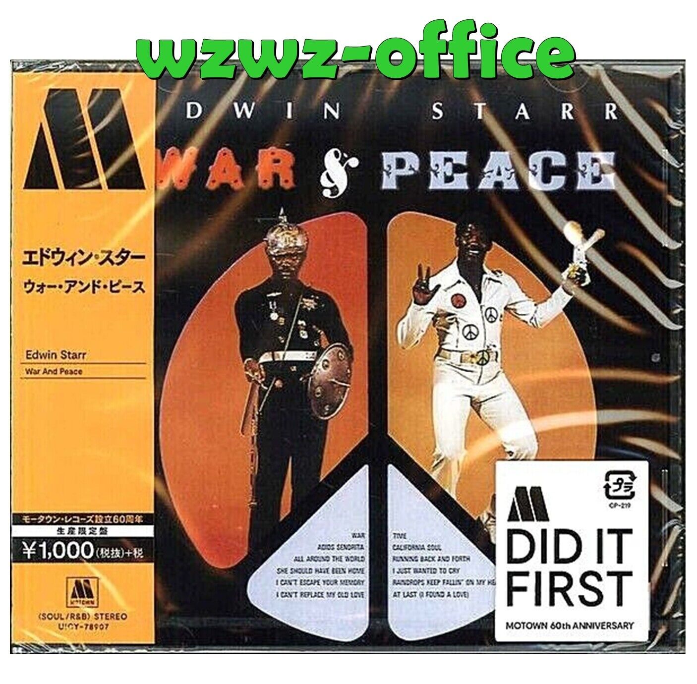 Edwin Starr Motown NUOVO CD SIGILLATO "War & Peace" Japan OBI E