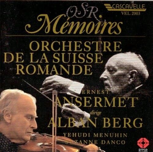 Berg: Violin Concerto, Wozzeck Suite, 3 orchestral pieces / Menuhin, Ansermet CD