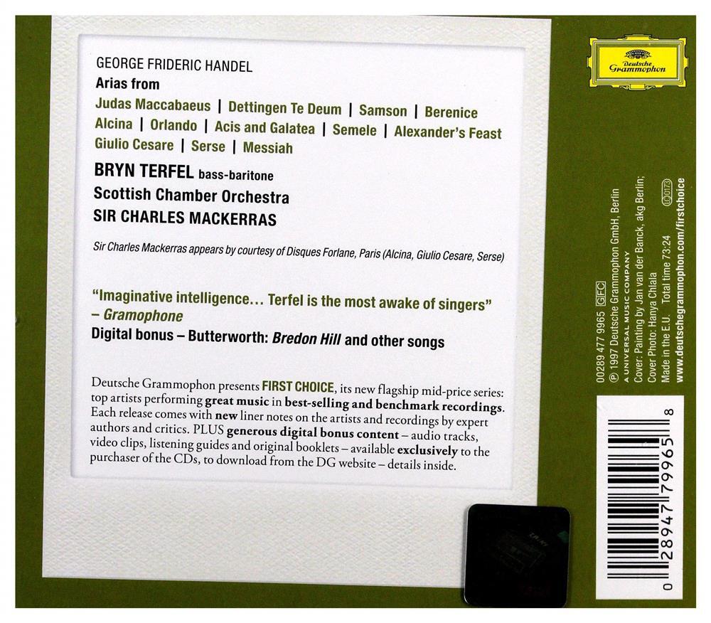 Handel Arias - Bryn Terfel - Handel (Audio cd)