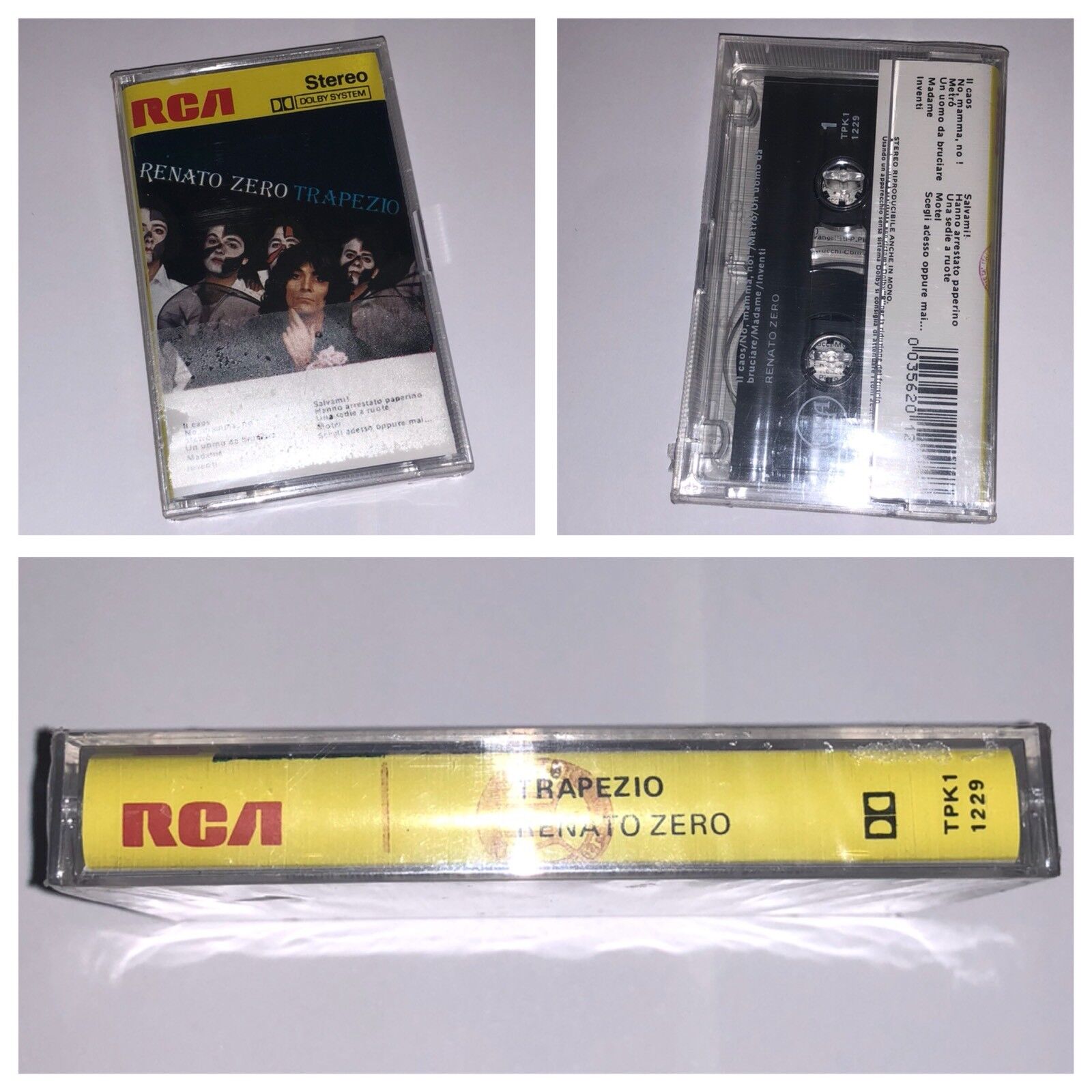 RENATO ZERO “TRAPEZIO” RARA MUSICASSETTA - NUOVA SIGILLATA