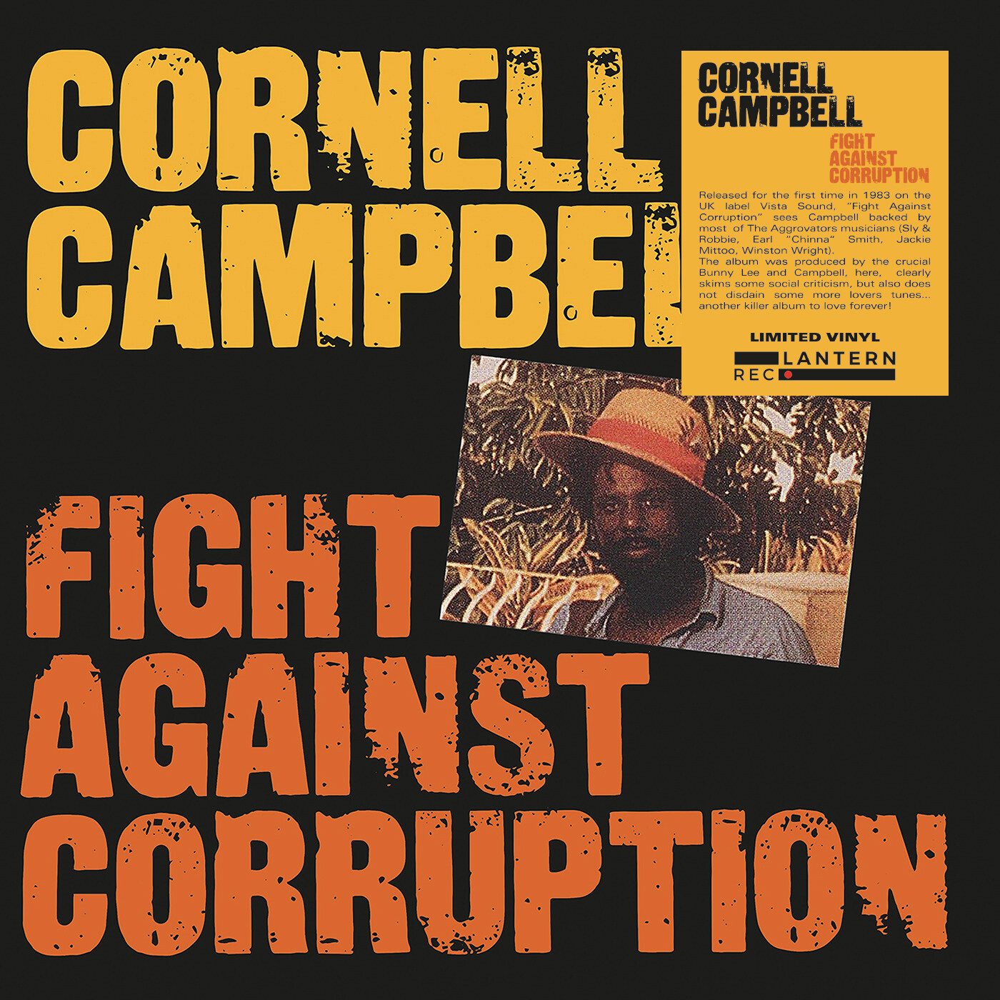 Cornell Campbell Fight Against Corruption (Vinyl LP) 12" Album