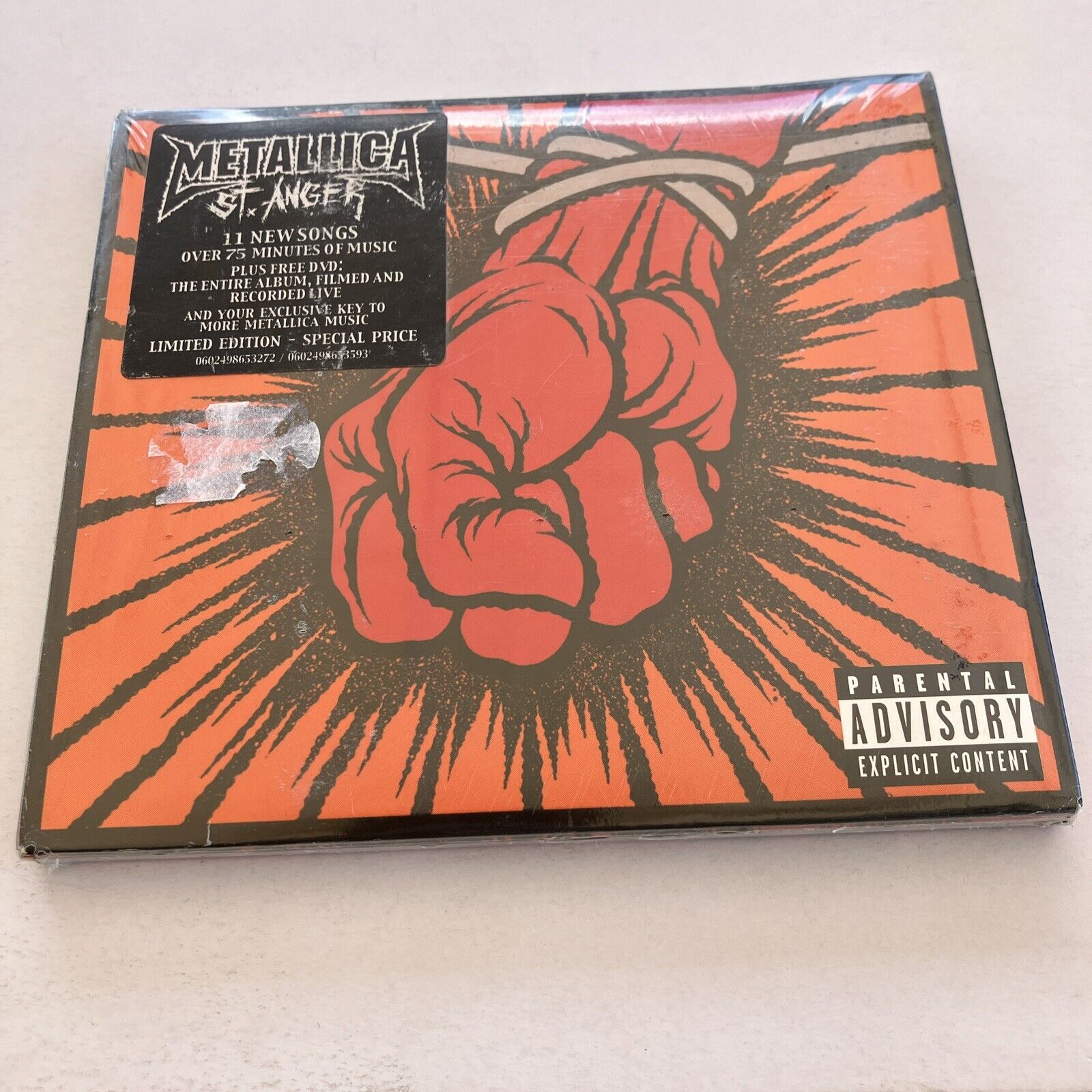 METALLICA  ST. ANGER CD + DVD LIMITED EDITION NUOVO SIGILLATO