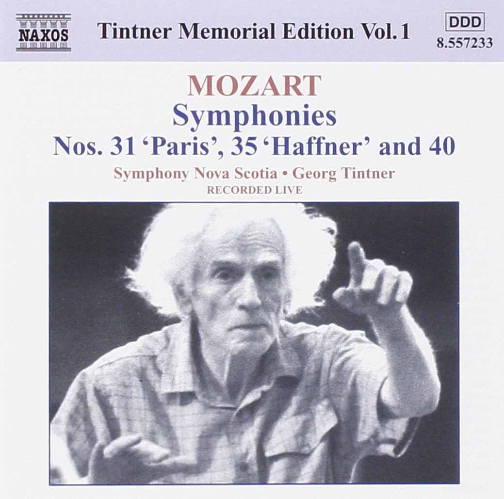 Wolfgang Amadeu Mozart: Symphonies Nos. 31, 35 and 40, Tintner Memorial Edi (CD)