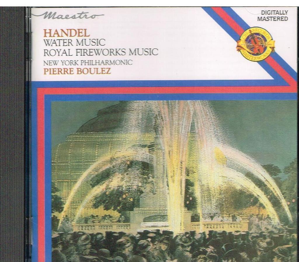 Handel: Water Music, Royal Fireworks / Boulez, New York Po - CD