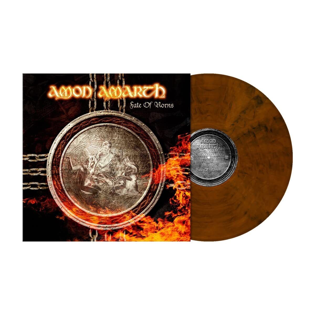 Amon Amarth Fate of Norns (Ochre Brown Marbled) (Vinyl LP)