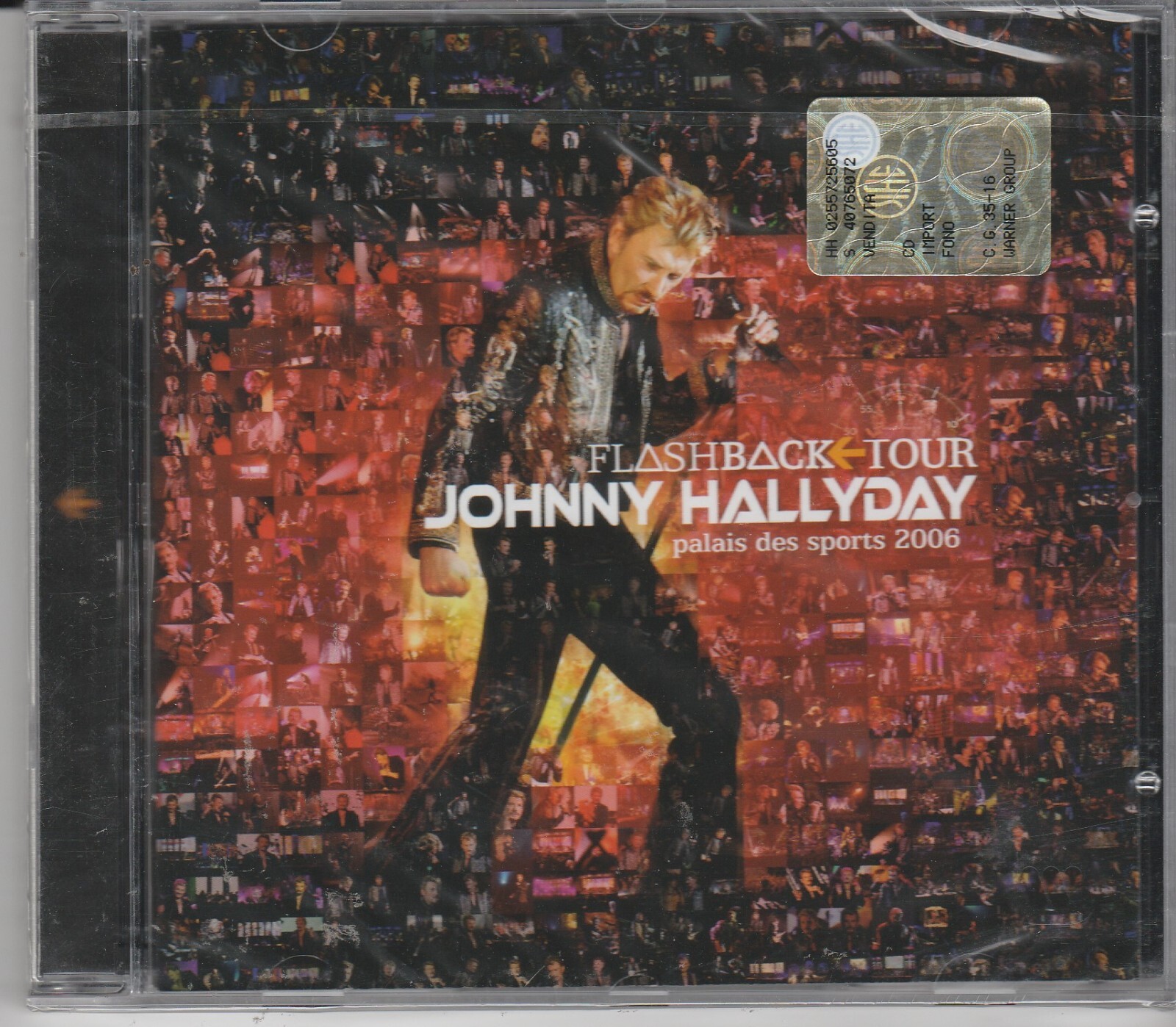 Cd JONNY HALLYDAY - FLASHBACK TOUR palais des sports 2006 nuovo sigillato