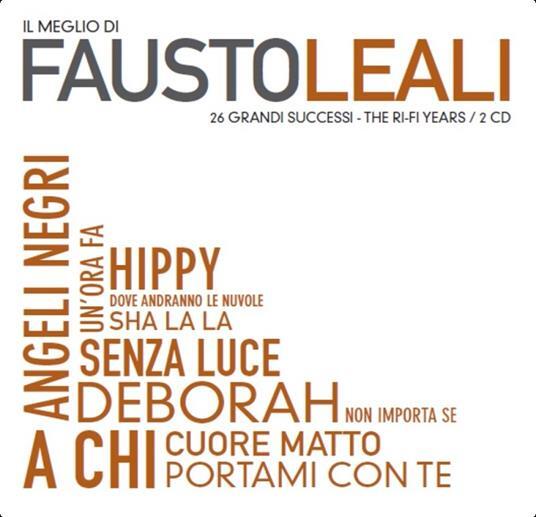 FAUSTO LEALI - IL MEGLIO  2 CD    CANZONE ITALIANA