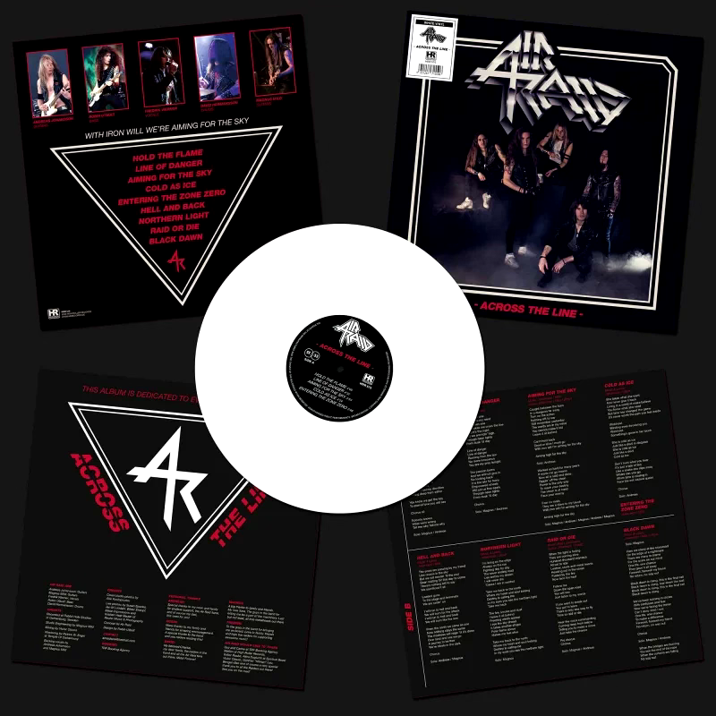 Air Raid Attraverso The Line Edizione Limitata Bianco Vinile LP [Nuovo & Sealed]
