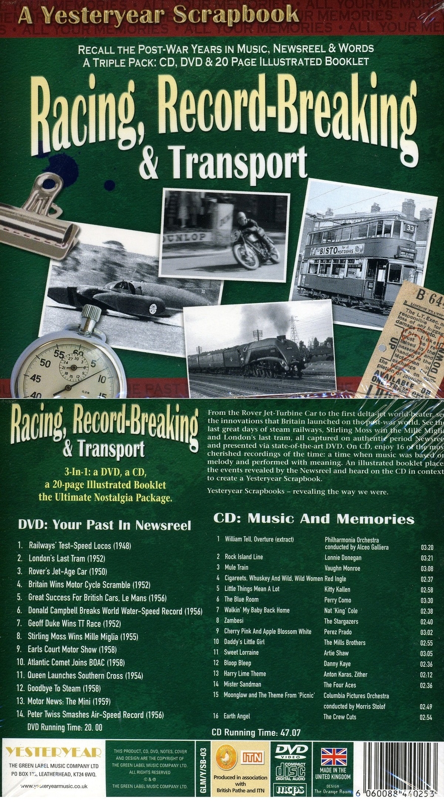 Racing, Record-Breaking & Transport (CD)