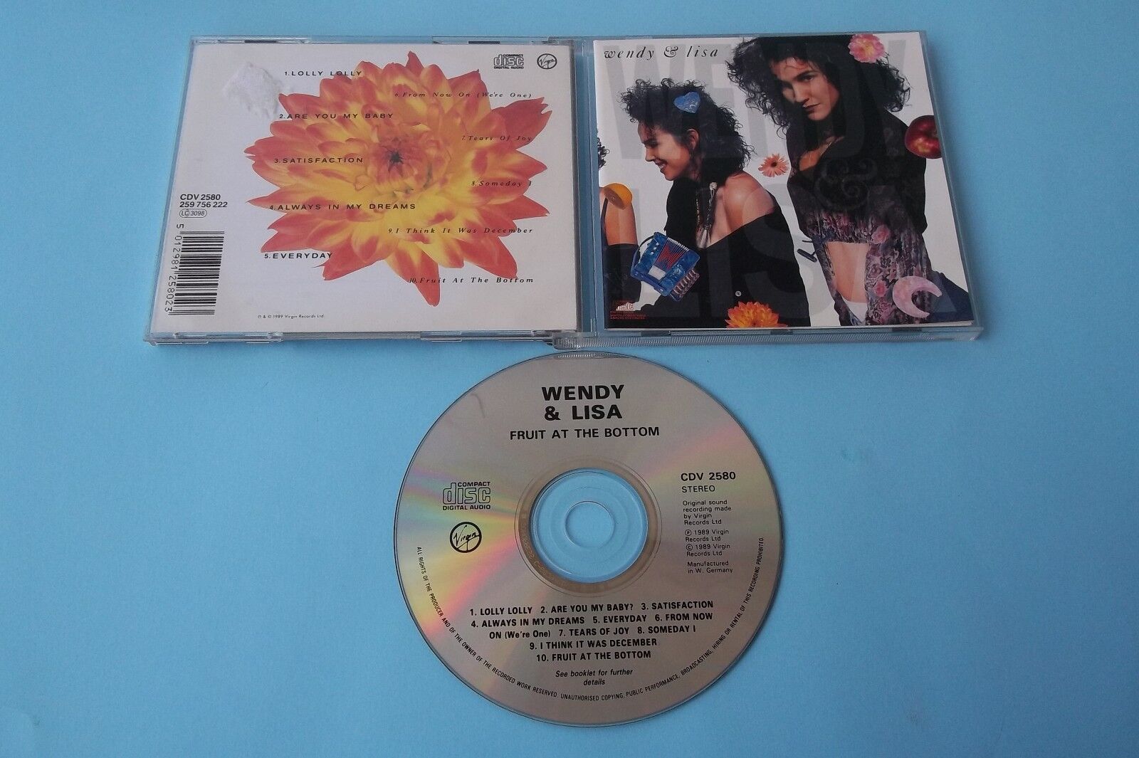 WENDY & LISA " FRUIT AT THE BOTTOM " CD 1989 VIRGIN RECORDS NEW NOT SEALED