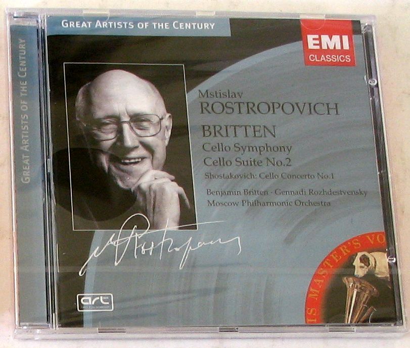 BRITTEN B. - CELLO SYMPHONY, CELLO SUITE 2 - ROSTROPOVICH - CD Sigillato